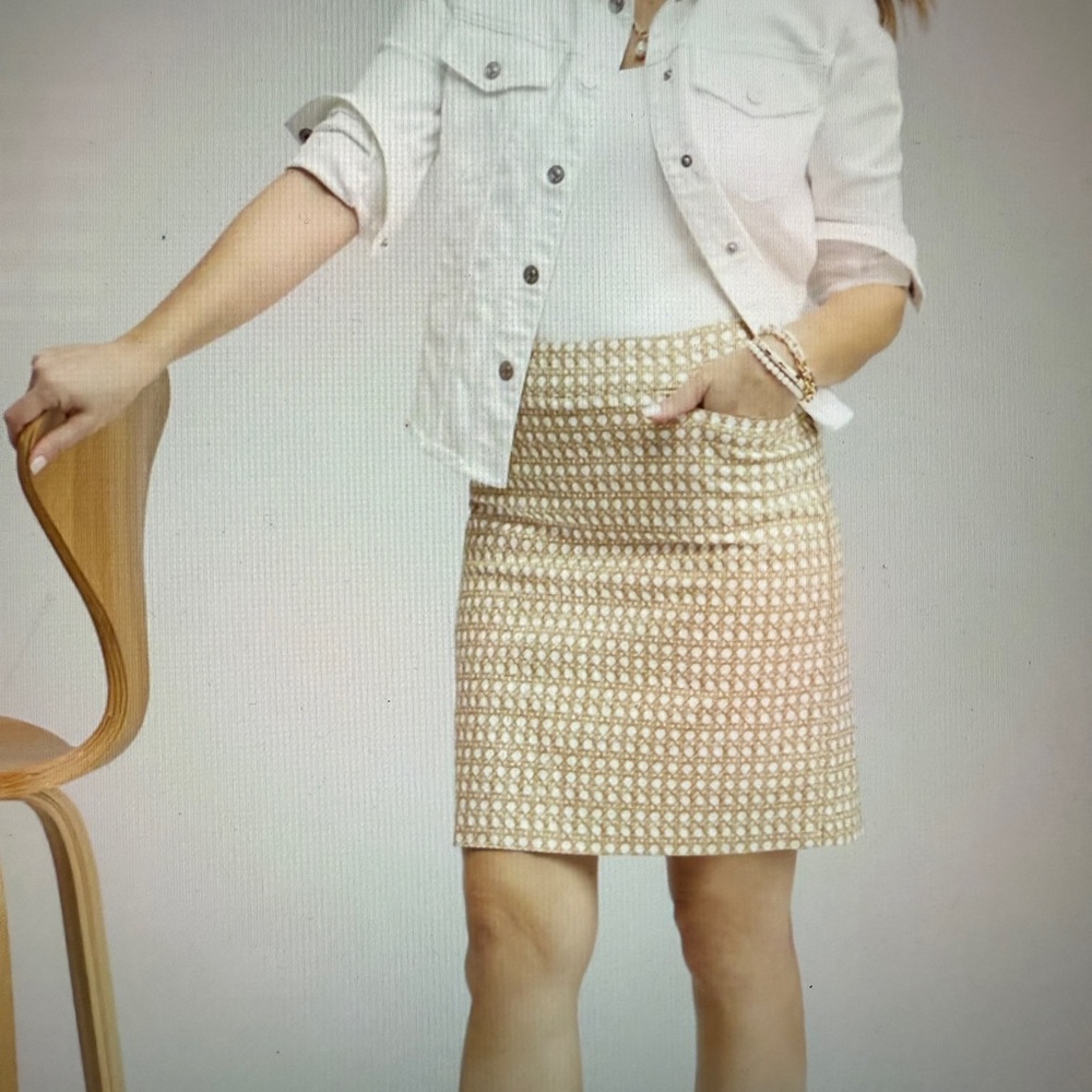 Brigitte Pull-on Cane Print Skort
